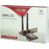 Inter-Tech DMG-33 Intern WLAN - 1300 Mbit/s - PCIe x1