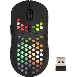 Blow - NEON RGB Muis - Zwart - Draadloos - 1000/1200/1600 DPI