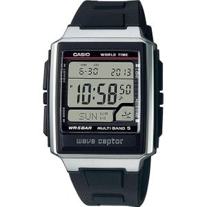 Casio, Horloge, Radiogestuurd, Zilver, (Digitaal horloge)