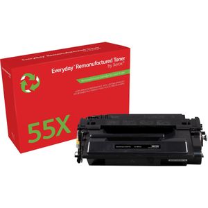 Everyday ™ Mono Remanufactured Toner van Xerox compatible met HP 55X (CE255X), High capacity