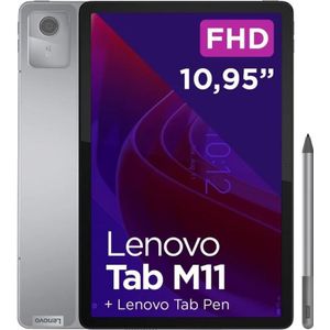 Lenovo Tablet Tab M11 10.95&quot; 4/128GB Loenegrijs (ZADB0018PL) (4G, 10.95"", 128 GB, Loena Grijs), Tablet, Grijs