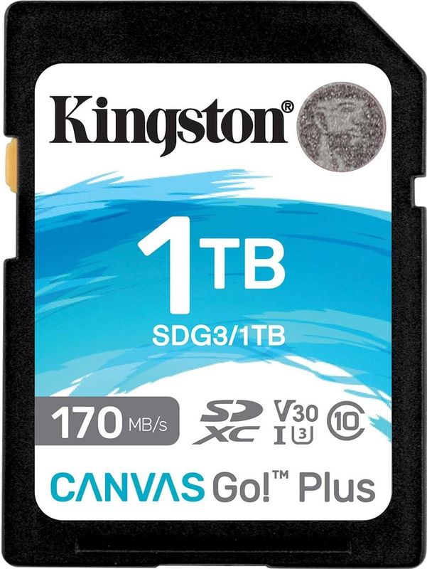 Kingston Technology 1TB SDXC Canvas Go Plus 170R C10 UHS-I U3 V30