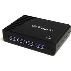 StarTech 4-POORTS SUPERSNELLE USB 3.0 HUB (USB B), Docking station + USB-hub, Zwart