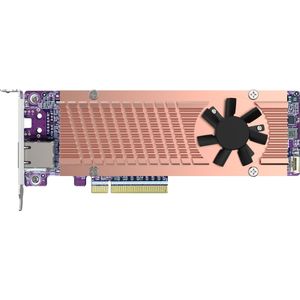 QNAP - QM2-2P410G1T - PCIe Kaart - 2xPCIe 2280 M.2 SSD-slots - 10GbE NBASE-T-poort