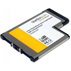 StarTech - 2-poorts USB 3.0 ExpressCard - Controllerkaart - Zwart - 5 Gbit/s