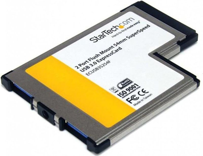 StarTech - 2-poorts USB 3.0 ExpressCard - Controllerkaart - Zwart - 5 Gbit/s