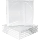 MediaRange Blanco CD hoesje voor 1 schijfje transparant, Optische media-accessoires