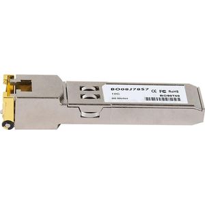 CBO Zyxel SFP-10G-RJ45-80M Compatibel BlueOptics SFP+ BO08J78S7, Zendontvangers, Grijs