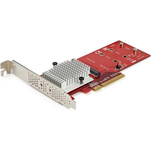 StarTech .com x8 Dubbele M.2 PCIe SSD Adapter, Accessoires voor harde schijven