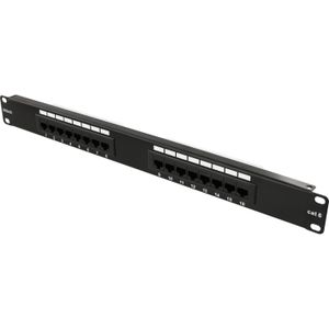 Deltaco PAN-102 patchpaneel 1U, Server accessoires, Zwart