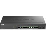 D-link - DMS-1250-10SP/E - Multi Gigabit Switch - Zwart - 2.5G Snelheid, PoE+ Functies