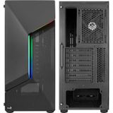 AEROCOOL - SCAPEBKV1 - Gaming-behuizing - Zwart - Gehard Glas - Front RGB LED