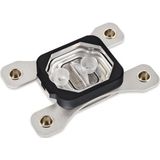 Aqua Computer Cuplex Kryos NEXT RGBpx AM4 - Acryl + 925 Zilver, schwarz