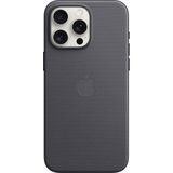 Apple Fijn stoffen etui met MagSafe (iPhone 15 Pro Max), Smartphonehoes, Zwart