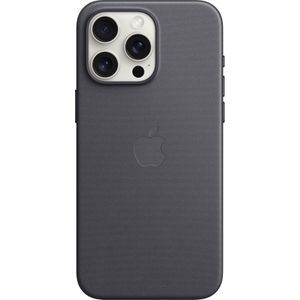 Apple Fijn stoffen etui met MagSafe (iPhone 15 Pro Max), Smartphonehoes, Zwart