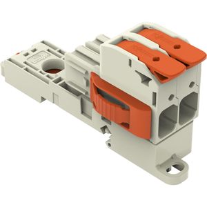 5x Wago 1-draads vrouwelijke multipoint connector, Elektronica benodigdheden + Behuizing, Grijs