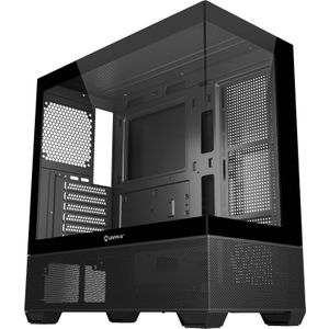 Unyka - Revelat Gaming Pc-behuizing - Zwart - Gehard Glas