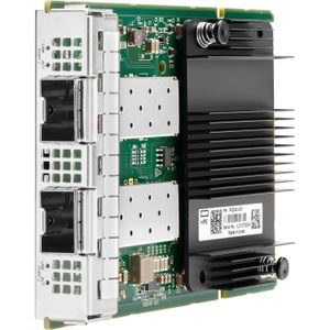 HPE E Mellanox MCX631432AS-ADAI, Ethernet, 10/25Gb, 2-poorts, SFP28, OCP3, Adapter (PCI Express 4.0 x 8), Netwerkkaarten, Zwart