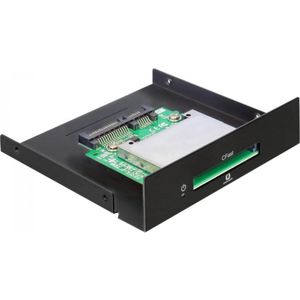 Delock SATA 3.5 Kaartlezer > CFast (3,5" insertie), Geheugenkaartlezer, Zwart