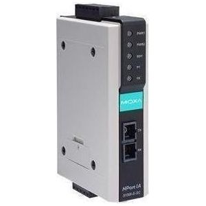 Moxa NPORT IA-5150-S-SC-T - 1-poorts RS-232422485 apparaatserver met 1 100BaseF(X), Printer server