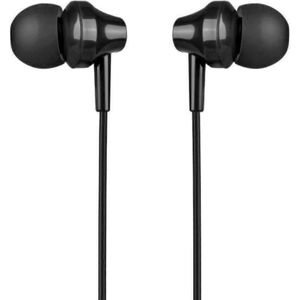 Hoco Bedrade hoofdtelefoon met draad oortelefoon Jack 3,5 mm met microfoon M14 zwart (Bedraad), Koptelefoon, Zwart