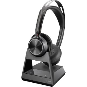 HP Voyager Focus 2 USB-A headset (Draadloze, USB-A), Kantoorheadset, Zwart