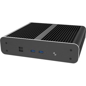 Akasa Euler CTX PC Gehäuse, Fanless Mini-Case, Thin-Mini-ITX - schwarz (Dunne Mini ITX), PC-behuizing, Zwart