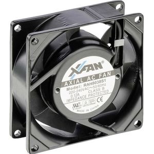 X-Fan Axiale ventilator (80 mm, 1 x), PC ventilator, Zwart