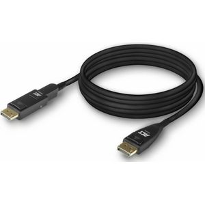 ACT 25 meter DisplayPort 1.4 ive optische kabel 8K met afneembare connector DisplayPort male (25 m, DisplayPort), Videokabel