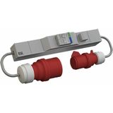 Bachmann - ALU 1HE VM - Stekkerdoos - Zilver - H05VV-F 5G2,5mm²