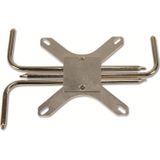 Intertech - IP-3 - Processorkoeler - Zilver - Passieve Koeler voor AMD en Intel CPU's