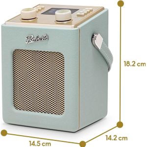 Roberts Revival Mini 2 DAB+ Radio (DAB+, DAB, FM, Bluetooth), Radio, Blauw