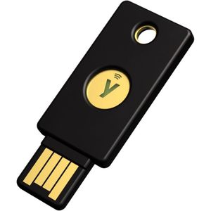 Yubico NFC- USB- Sicherheitsschlüssel, Beveiliging van notebooks, Zwart, Geel
