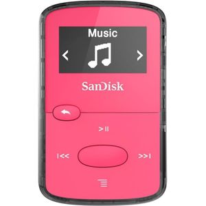 SanDisk Clip Jam (8 GB), MP3-speler + draagbare audioapparatuur, Roze