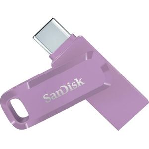 SanDisk Ultra Dual Drive Go (256 GB, USB A, USB C), USB-stick, Paars