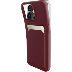 Mobilize Rubber Gelly Kaart Omslag (Galaxy S24), Smartphonehoes, Rood