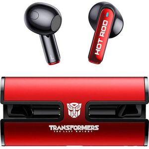 Transformers TWS TF-T02 hoofdtelefoon (rood) (5 h, Draadloze), Koptelefoon, Rood