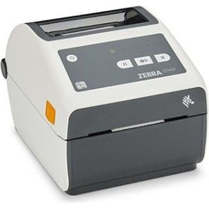 Zebra ZD421t HC. 203 dpi USB-host WiFi. (74/300M) Modulaire connectiviteitssleuf ZD421T, thermische tran (203 dpi), Labelprinter, Wit