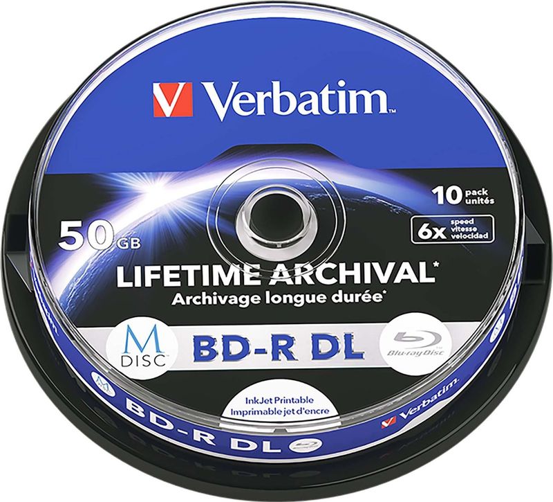 Verbatim MDISC BD-R DL 50 GB 10 stuk(s)