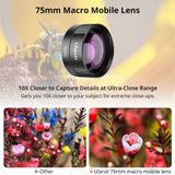 Ulanzi Prof. objectief 75mm Makro Macro voor telefoon Smartfona telefoon / Cl-003 / F009