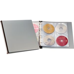 Durable CD/DVD album 96 (Platenspeler, CD), CD & Vinyl opslag, Grijs, Zwart