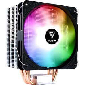 GAMDIAS - Boreas E1-410 - CPU Koeler - Zwart - Aluminium - 4 Heatpipes - ARGB