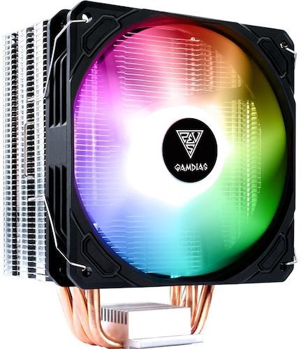 GAMDIAS - Boreas E1-410 - CPU Koeler - Zwart - Aluminium - 4 Heatpipes - ARGB