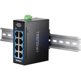 Trendnet - TI-GLC80 - Netwerkschakelaar - Zwart - 8-poorts, 1000 Mbps, IP30, -40°C tot 75°C