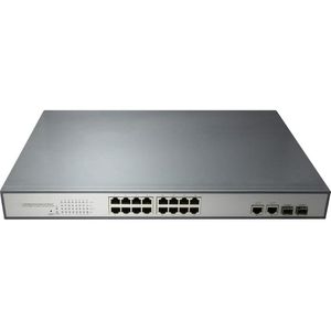 Pni - Swpoe16 Poe Switch - 16 Poorten - 10/100 Mbps - 250W