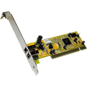 Exsys - EX-6450 - Controlekaart - PCI FireWire 1394A - 2 Externe en 1 Interne Poort