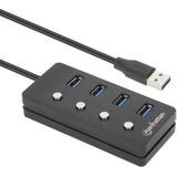 Manhattan 180887 interface hub USB 3.2 Gen 1 (3.1 Gen 1) Type-A 5000 Mbit/s Zwart