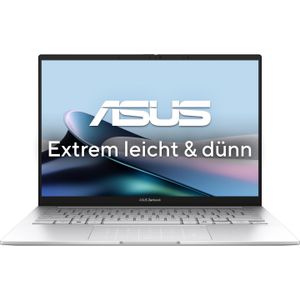 ASUS ZenBook 14 (14", 125 GB, 32.77 GB, DE, Intel Core Ultra 9 285H), Notebook, Zilver