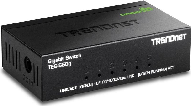 Trendnet - 5-port Gigabit Switch - Groen - Metalen Behuizing