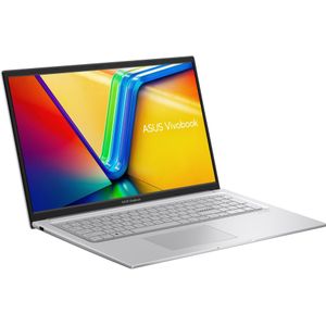 ASUS VivoBook 17 X1704VA, Koel Zilver, Core i7-1355U, 16 GB RAM, 512 GB SSD, NL (17.30", 512 GB, 16 GB, DE, Intel Core i7-1355U), Notebook, Zilver
